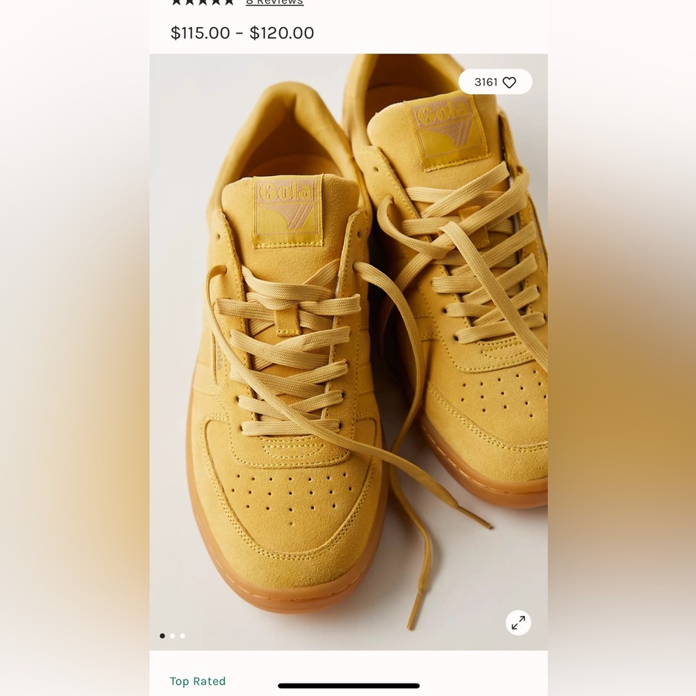 Gola Women's Mustard Yellow Sneakers